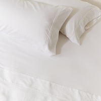 Cotton & Silk Fitted and Flat Sheet Set