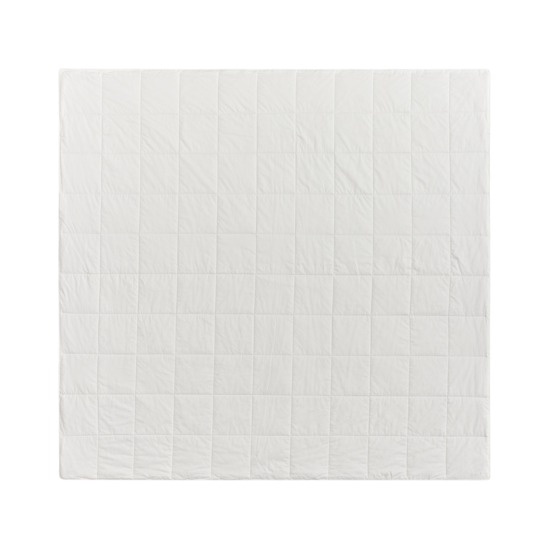 Flat lay of Silk Filled Comforter or Duvet in white by SmartSilk