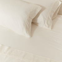 Cotton & Silk Fitted and Flat Sheet Set