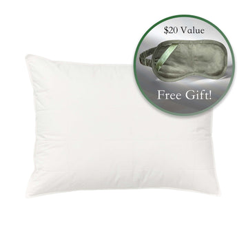 Silk Lined Pillow Special Offer: Get a Free Silk Eye Mask with Each Pillow Purchased!